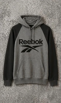 Sweat capuche coton noir homme Reebok taille S - Photo 1/2