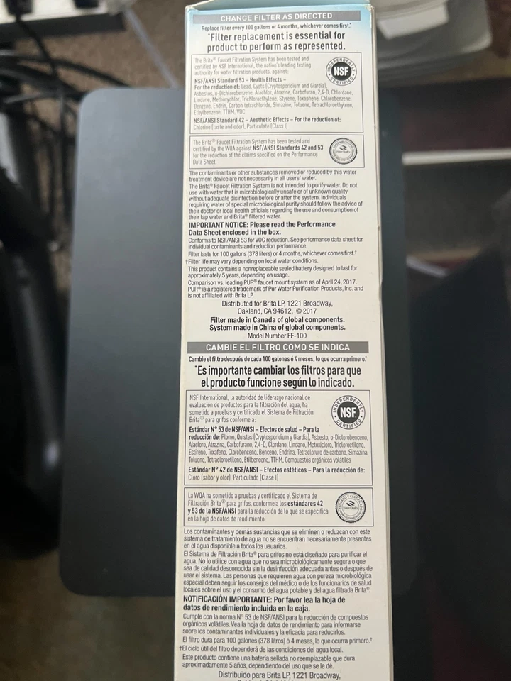 BRITA- Faucet Water Filter System Filtration Purifier- No Tools Needed - Image 4 of 4