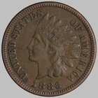 XF+ 1883 Indian Head Cent W/ Digits in the Denticles!! S-8 Snow-8 - Inv # KRSi