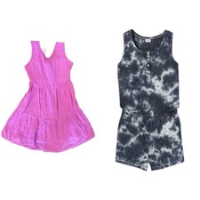Cat Jack Girls Bundle Pink And Gray Dress New Size XS 4/5