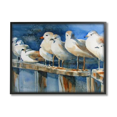 Coastal Sandpiper Birds Beach Boardwalk Railing, Design by MB Cunningham