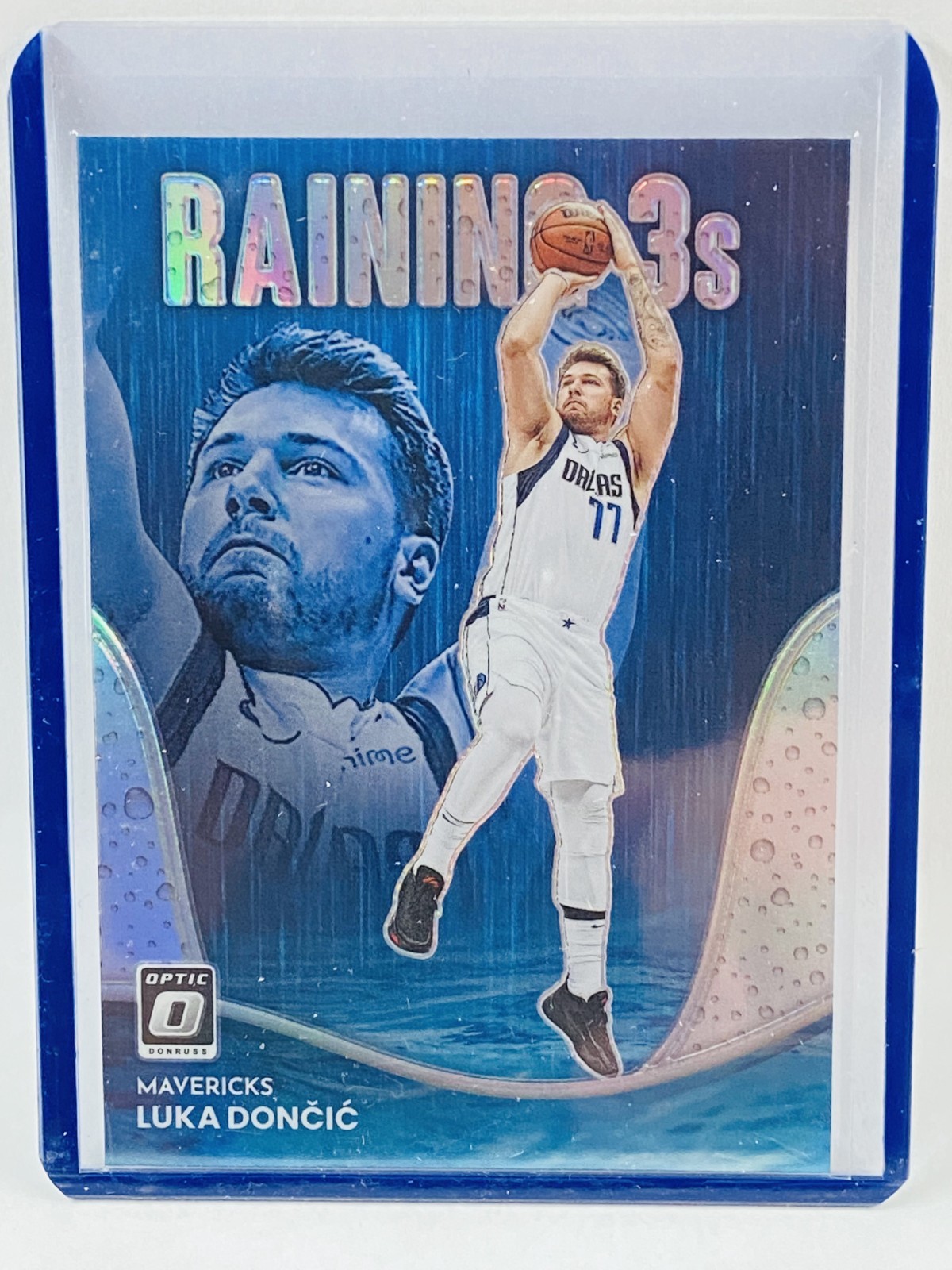 2022-23 Panini Donruss Optic Luka Doncic Raining 3s Holo #7