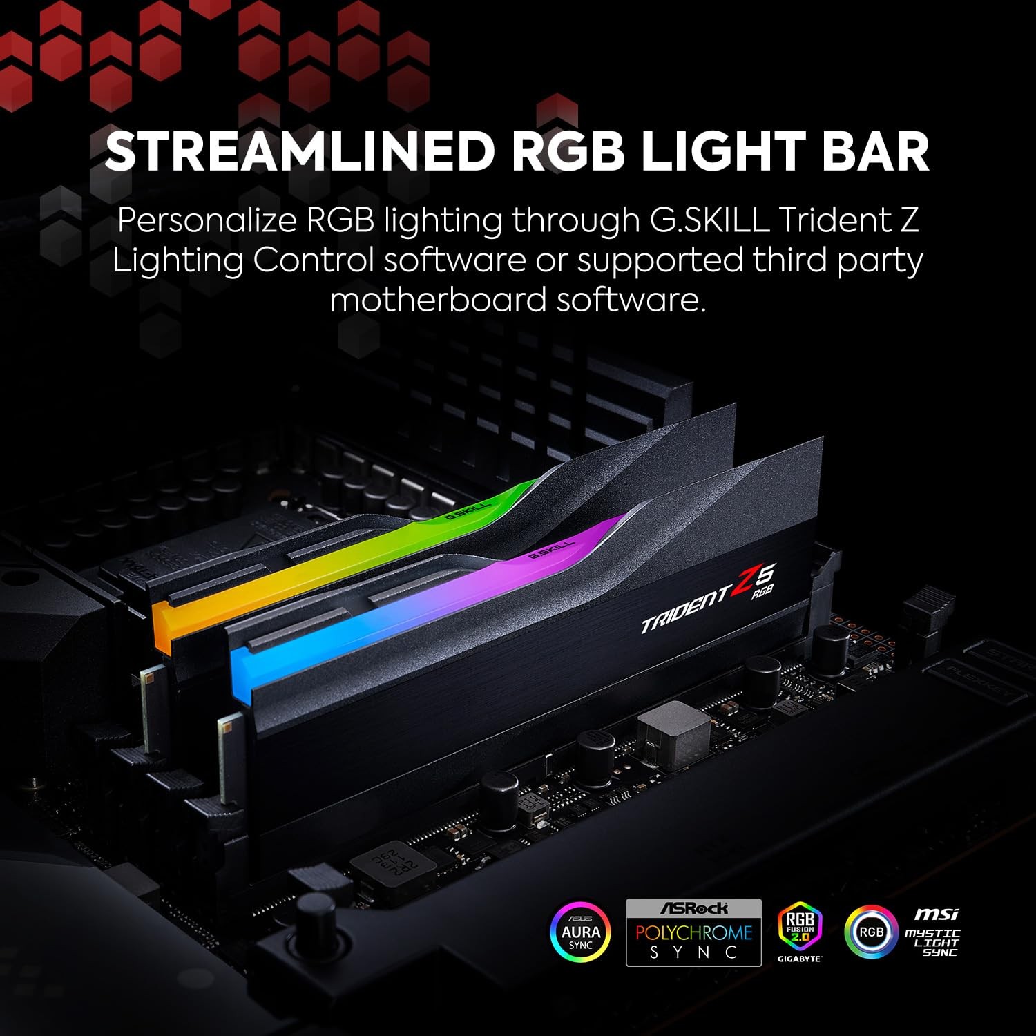 Trident Z5 RGB Series DDR5 RAM (Intel XMP 3.0 & AMD Expo) 32GB (2x16GB) 6000M...