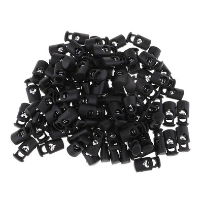 100 Stück geladen Kordelzug Schlösser Schnur Knebel Stopper