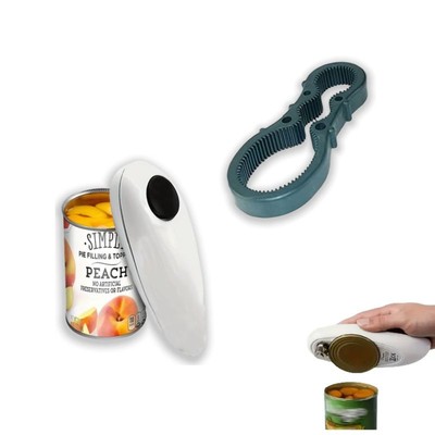 One-click automatic electric can opener + Manual Cork opener set, electric can o