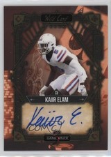 2022 Wild Card Draw Vintage Gold Foil - Orange 5/5 Kaiir Elam #5CDV-26 Auto 16wc