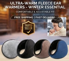 Men Women Ear Muffs Winter Ear warmers Fleece Earwarmer Behind the Head Band