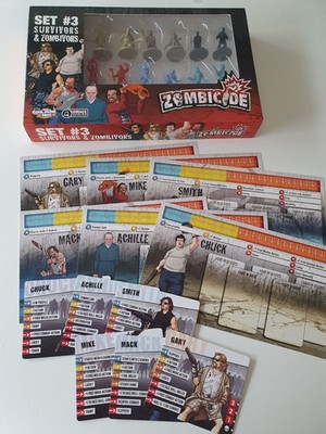 Zombicide SET #3 Survivors & Zombivors  inkl 2nd Edition Cards inkl GARY