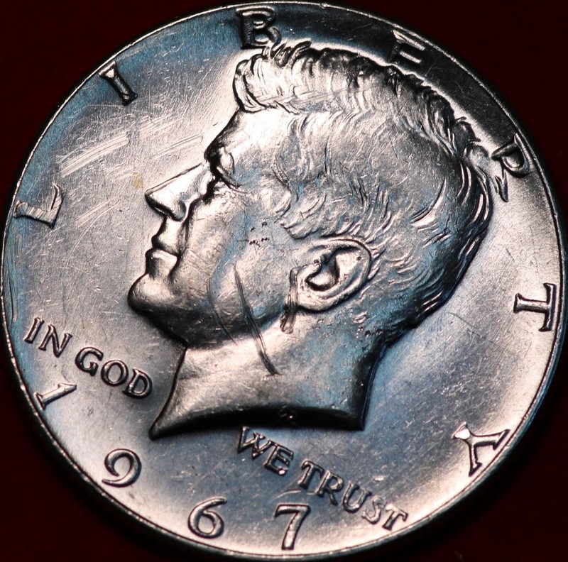1967 Philadelphia Mint 40% Silver Kennedy Half Dollar