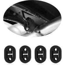 4PCS Hochleistungs 2 Löcher Auspuffgummi,12mm Loch Universal Fit Für Auto Lkw...