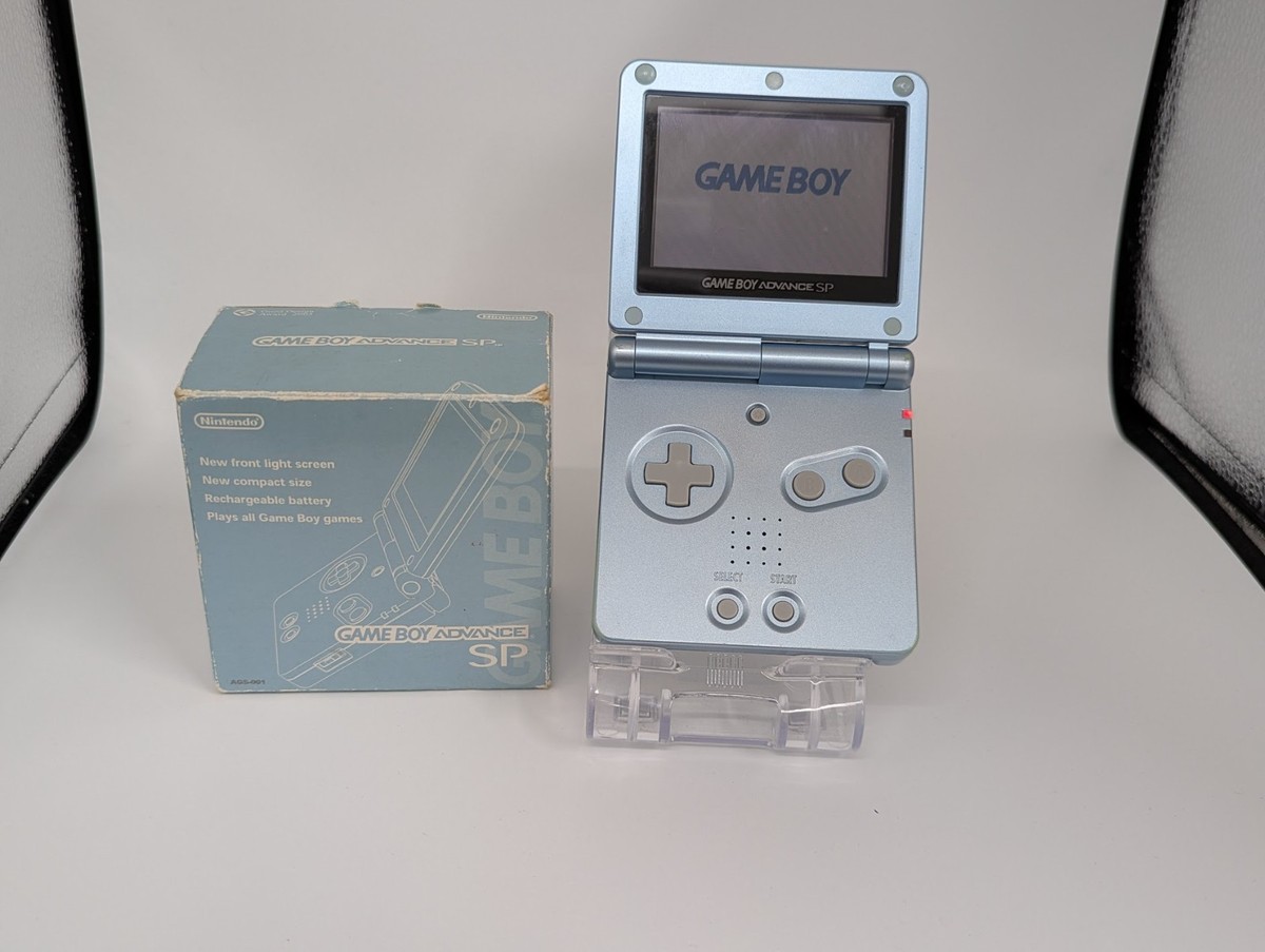 B5363 Nintendo Gameboy Advance SP console Pearl Blue Japan GBA w