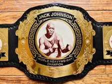 Jack Johnson World Boxing Heavyweight Championship Belt,  XL, 4mm, Donation