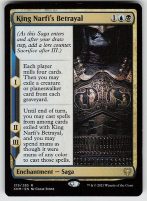 King Narfi's Betrayal 219 Rare Kaldheim Magic: The Gathering Near Mint
