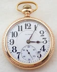 ANTIQUE 16s ILLINOIS BUNN 19 JEWEL RAILROAD POCKET WATCH