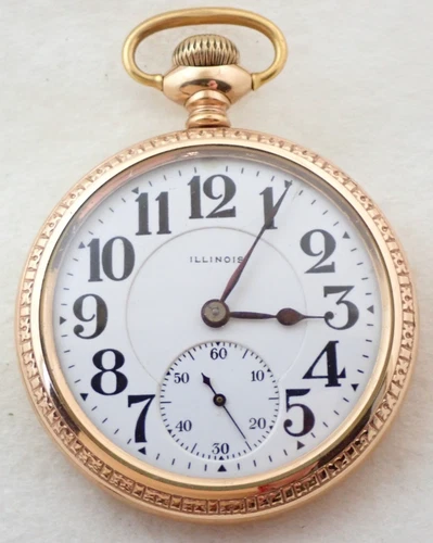 ANTIQUE 16s ILLINOIS BUNN 19 JEWEL RAILROAD POCKET WATCH