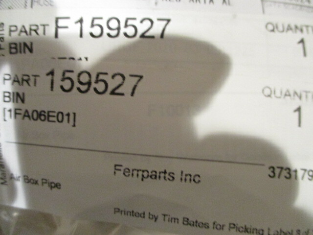 Ferrari 355 2.7 - Air Box Pipe - P/N 159527