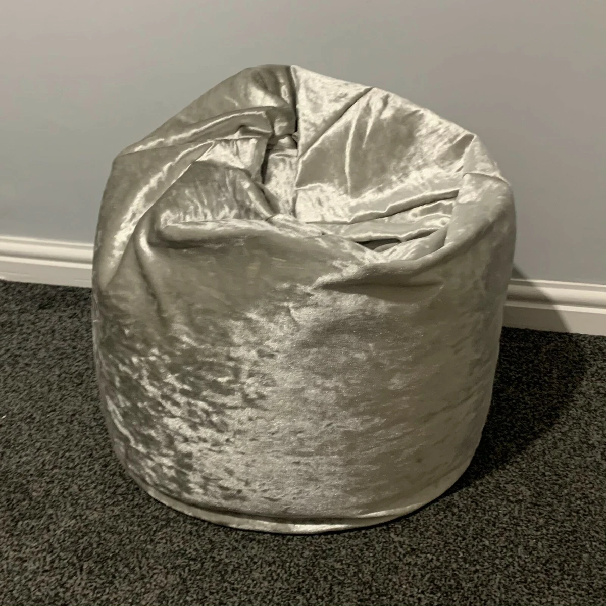 High Quality Bean Bag Seat Couch Chair Soft Ice Glitz Crushed