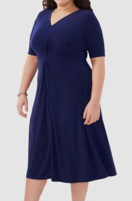 msk v neck midi dress Msk V-Neck Beaded Midi Dress - Black