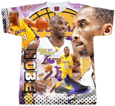 KOBE BRYANT MEMORIES T-SHIRT (KOBE MEMORIES TEE) ALL OVER PRINT. BASKETBALL TEE