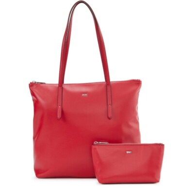 Dkny Phoenix 2 in 1 Tote Handbag Set Bright Red NWT | eBay