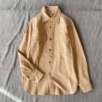 AURALEE 】AURALEE Beige wool flannel shirt | eBay AURALEE 】AURALEE Beige wool flannel shirt | eBay