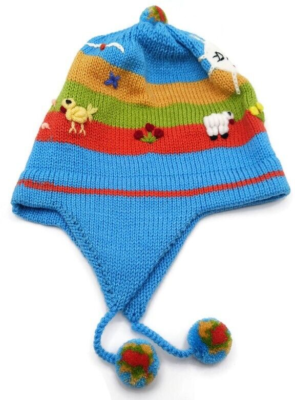 Handmade Chullo for kids - Peruvian Warmer hat for Winter  display picture 2