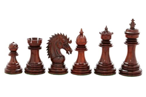 4.5" Bud Rosewood Luxury Staunton Chess Pieces Set CYRUS Weighted-4 Queens - Picture 1 of 12
