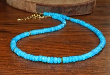 Ethiopian Opal Beaded Necklace October Birthstone Faceted Opal Necklace