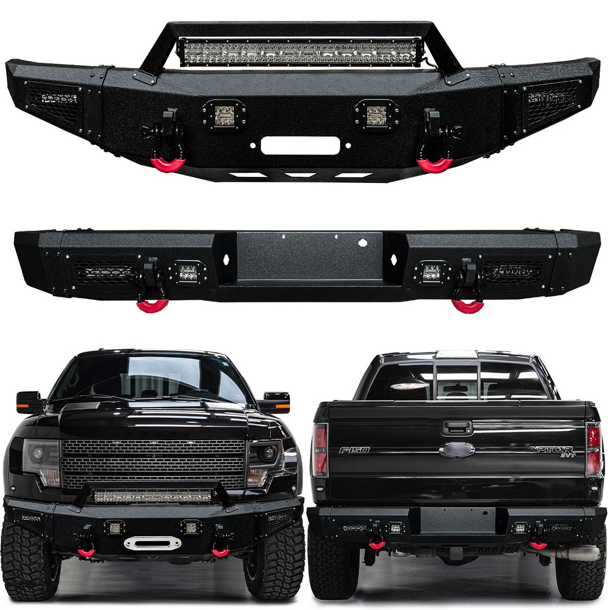 Vijay Fit 2010-2014 Ford F150 Raptor Front Bumper & Rear Bumper