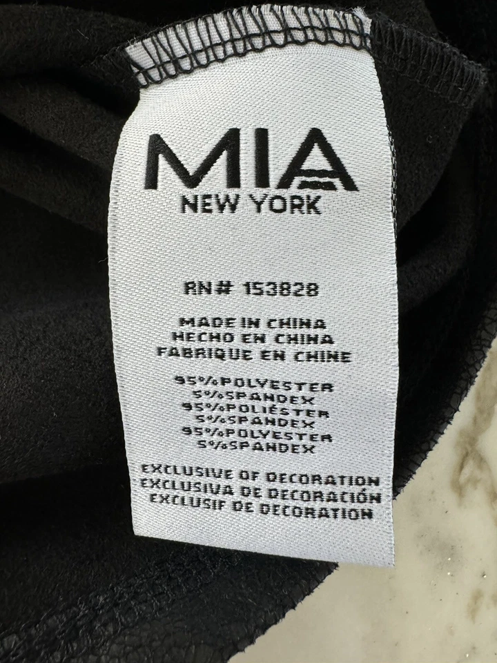 Vestido MIA New York Niñas Negro Brillante Imitación Gamuza M (8-10) Foto 4 de 4