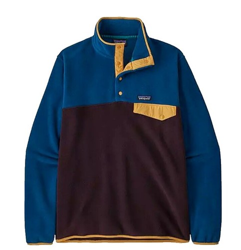 Patagonia Mens Small Reclaimed Wool Snap-T Pullover Hoody Striped