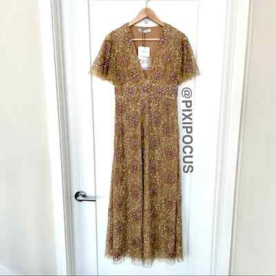 beaded sequin dress zara Zahra Mink Sequin Dress main image 1