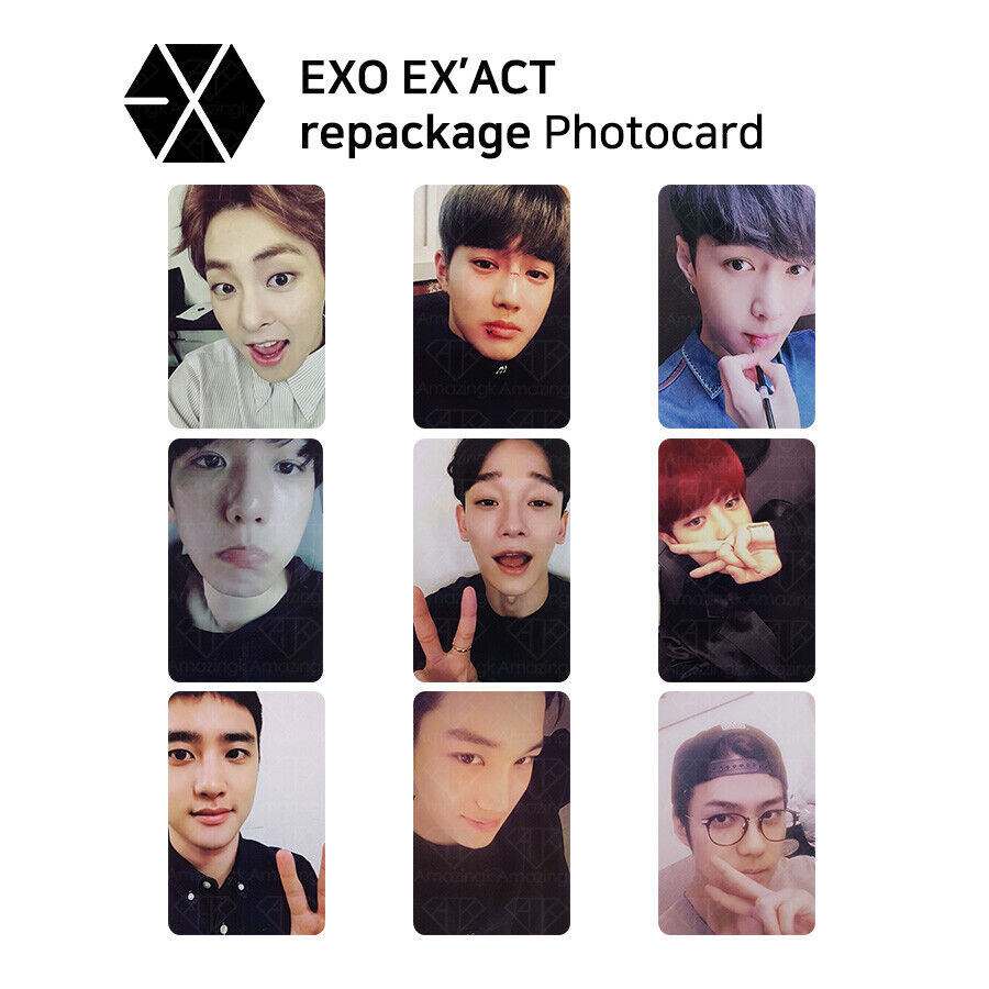 EXO 3rd Album EX'ACT Official Photocard Korean Version Lucky EXO 3rd Album EX'ACT Official Photocard Korean Version Lucky