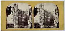 Belgium Louvain The Town Hall c1865 Stereo Photo Vintage Albumen