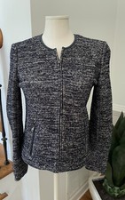 Jigsaw Womens Wool Blend Full Zip Long Sleeve Jacket Size 8