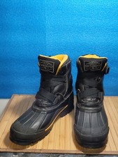 G.H.BASS  Co Men US 8-9 EU43 Insulated Waterproof Black Leath Winter Boots.OBO
