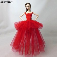 Red Fashion Costume Clothes For 11.5in. Doll Dress Party Dresses Outfits 1/6 Toy