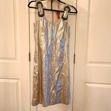 Tory Burch Gold and Silver Dress