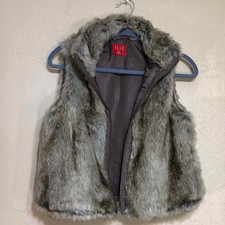 Elle Womens Vest Small Faux Fur Vest S