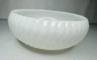 Vintage White Milk Glass  Swirl Bowl Candy Dish  Planter 5 7/8" x 2.75"