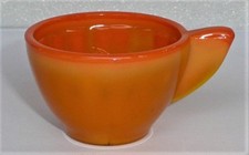 Akro Agate Small Interior Panel Pumpkin Cup s  Child Tea Set
