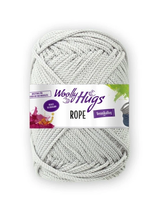 LANGENDORF & KELLER GMBH Woolly Hugs Rope Garnrolle zum Stricken und Häkeln in vielen Farben 200 g