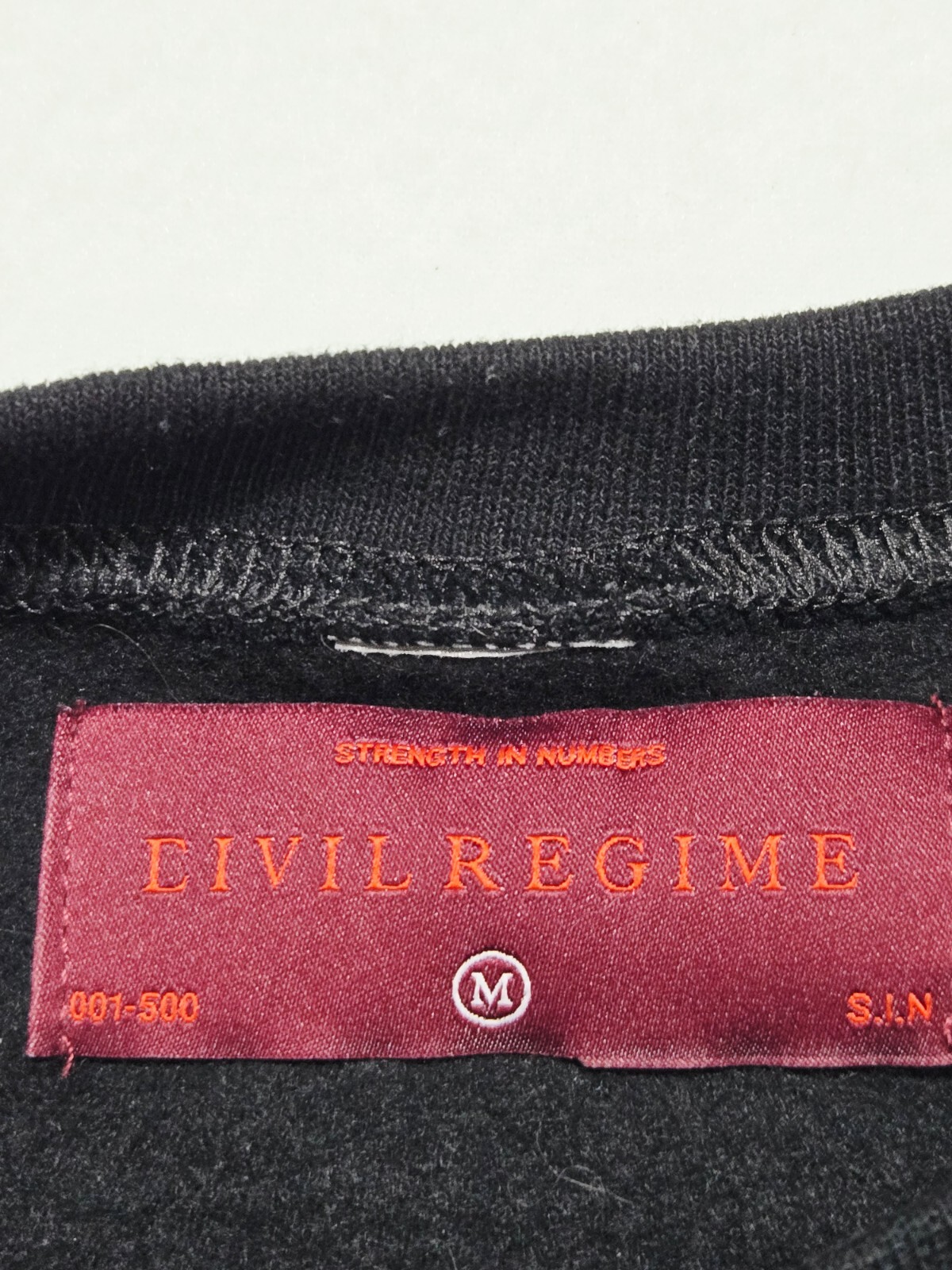 Civil Regime Sweatshirt Unisex Black Medium 206 Blooming Through Chaos Crewneck image 6