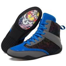 Men Boxing Shoes Anti Slip Wrestling Sneakers Outdoor Fighting High Top Footwear