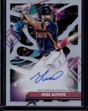 2025 Topps Chrome Cosmic Jose Altuve Refractor Auto #CCA-JA