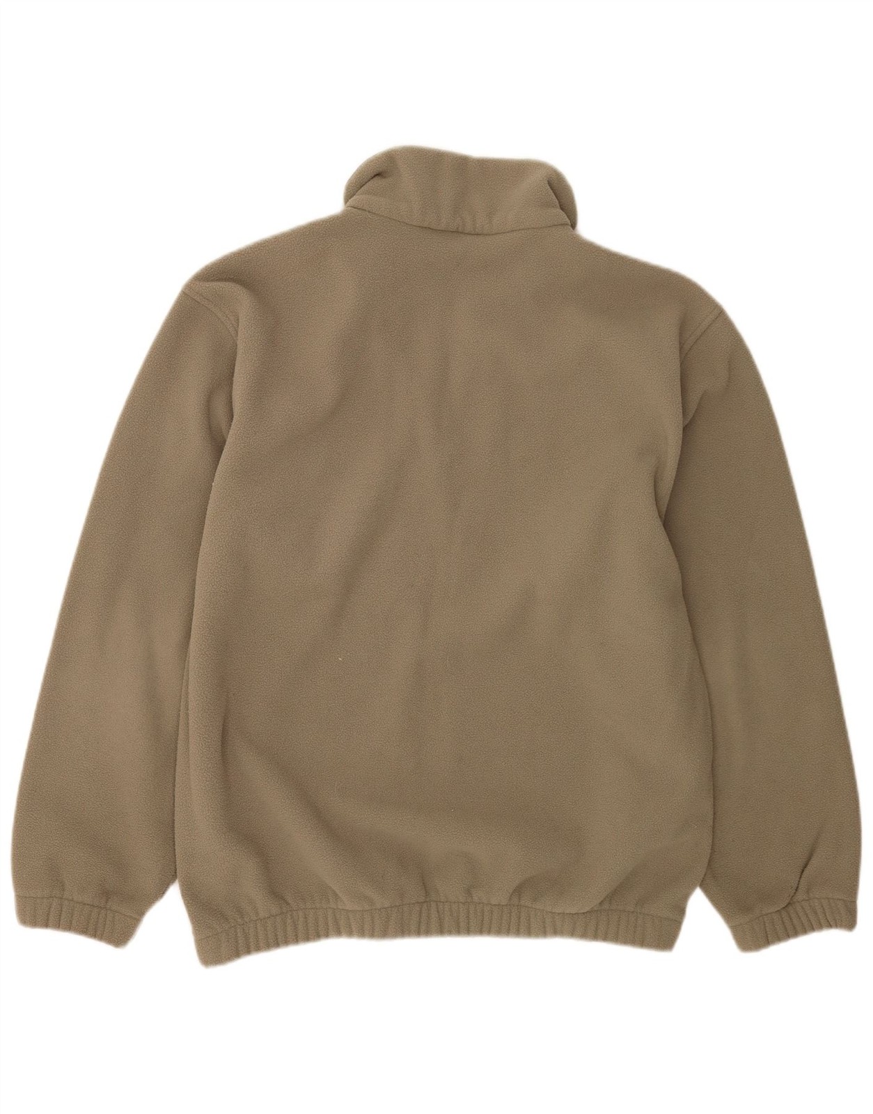 Lotto Mens Graphic Zip Neck Fleece Jumper UK 42/44 XL Khaki Polyester BZ06 image 2