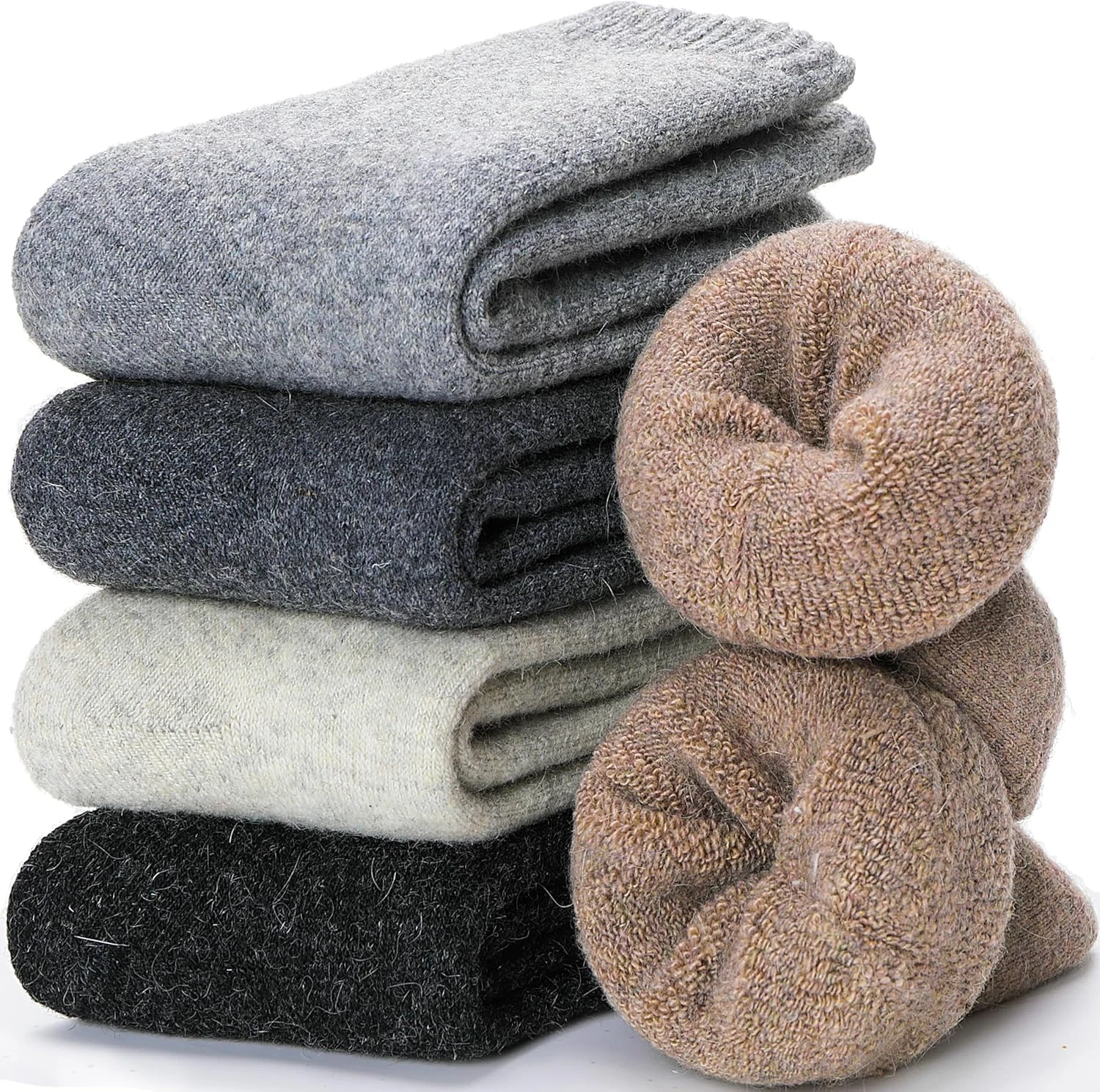 Merino Wool Socks for Women Hiking Thermal Warm Winter Thick Boot Cozy Crew Comf