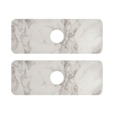Kitchen Sink Splash Guard 2 PCS 14.7 Inch Sink Faucet Mat Splash Guard for Ba...