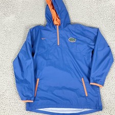 Florida Gators Jacket Mens Large Blue NCAA Football Nike Hooded Pullover
