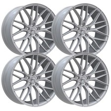 Set-4 Inovit Blitz 20x8.5 5x112 Silver Machined 35mm Wheels Rims 20 Inch